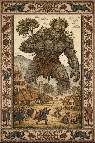 Géant de pierre © IA